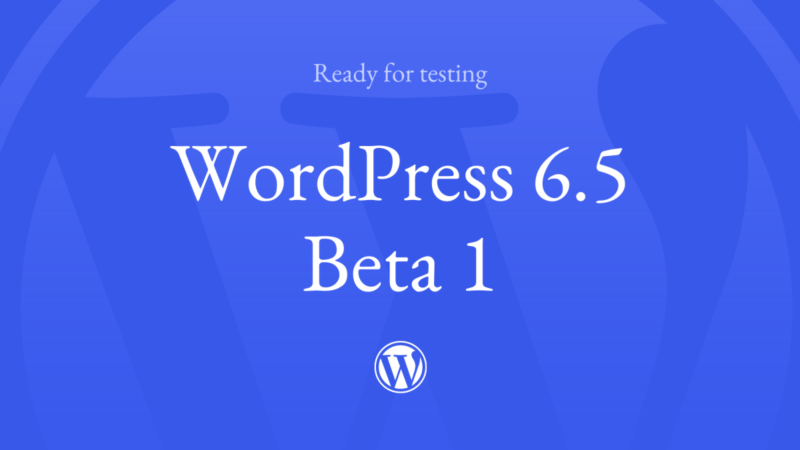 Le novità di WordPress 6.5